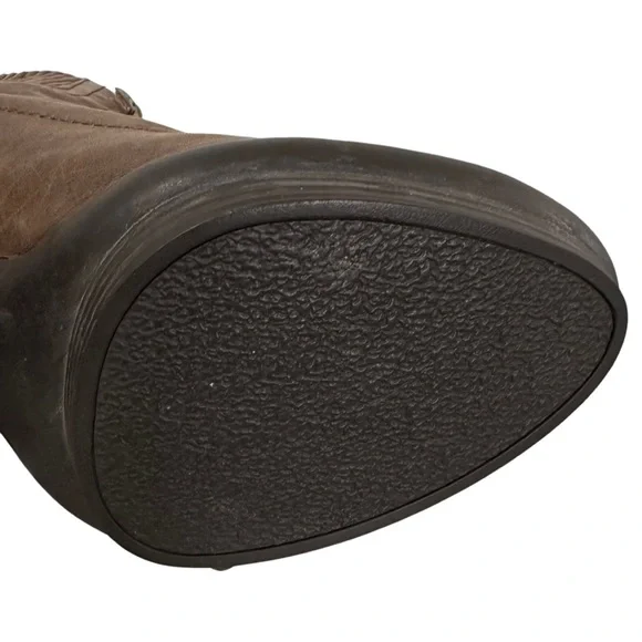 FRYE Mimi Lace Leather 4” heel 1” platform - Picture 8 of 10